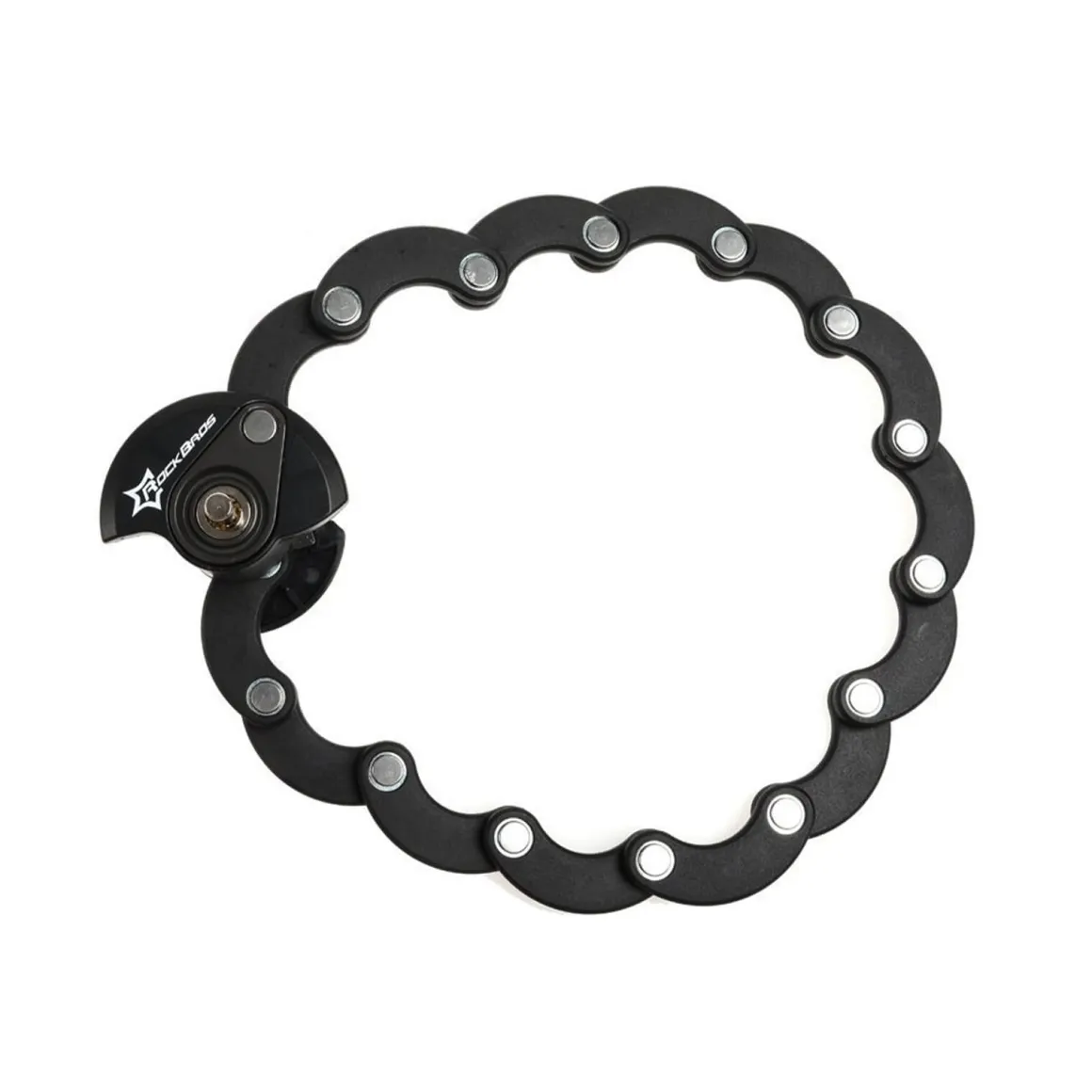 ROCKBROS Folding Bike Lock Anti-theft Alloy Lock with Mounting Bracket