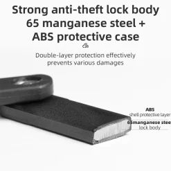 ROCKBROS Folding Bike Lock Smart Fingerprint Heavy Duty Anti Theft Bike Lock