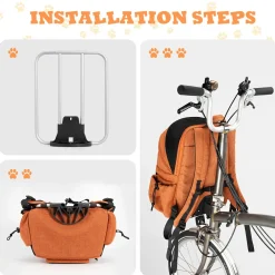 ROCKBROS Folding Bike Pet Bag Backpack
