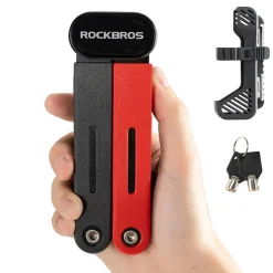 ROCKBROS Folding Heavy Duty Anti Theft Bike Lock 120cm/47.24inch with 2 Keys