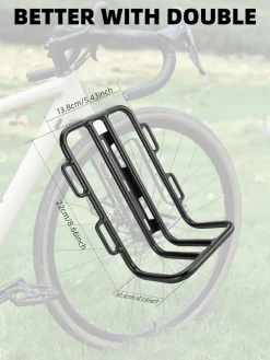 ROCKBROS Front Bike Rack Aluminum Alloy Luggage Touring Carrier Racks 6.6lbs
