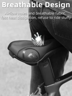 ROCKBROS Gel Bike Seat Cover Comfortable Padded Cushion for Peloton
