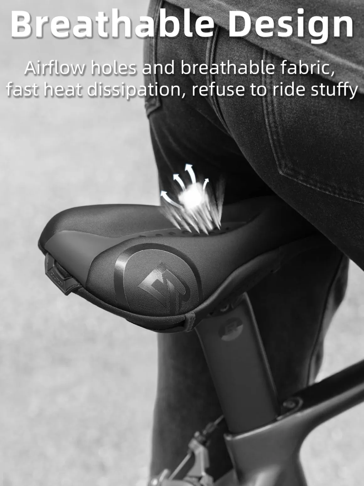 ROCKBROS Gel Bike Seat Cover Comfortable Padded Cushion for Peloton