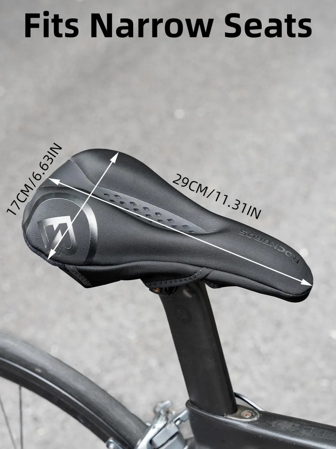 ROCKBROS Gel Bike Seat Cover Comfortable Padded Cushion for Peloton