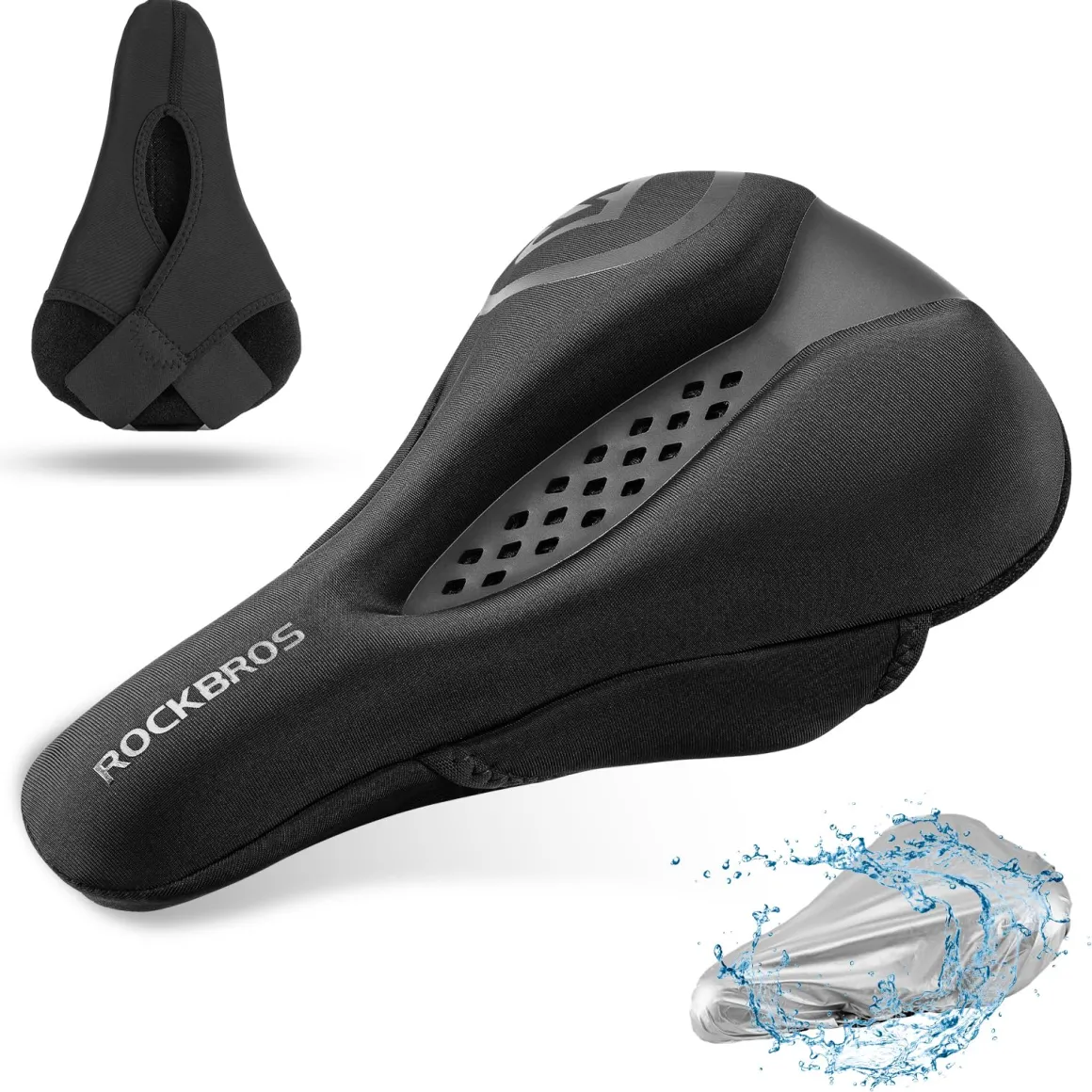 ROCKBROS Gel Bike Seat Cover Comfortable Padded Cushion for Peloton