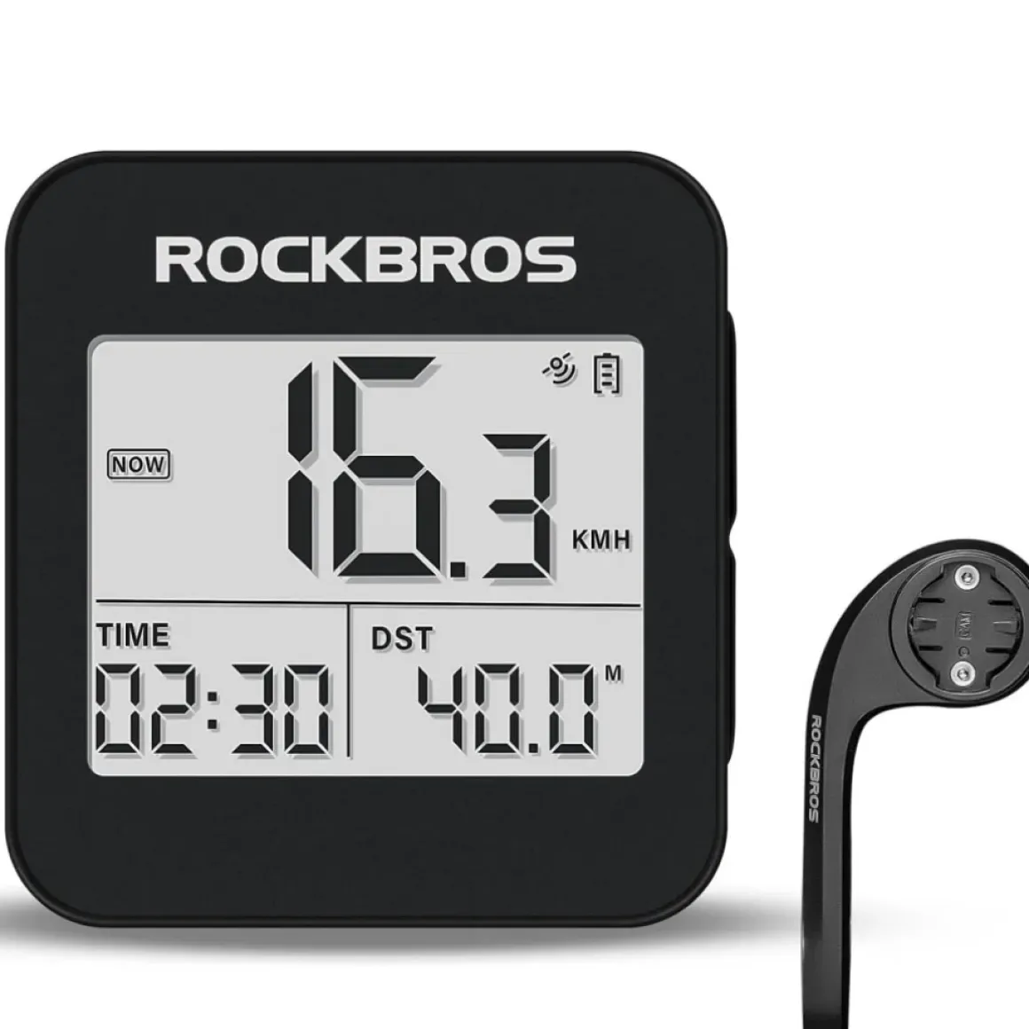 ROCKBROS GPS Bike Computer Accurate Wireless Speedometer with Backlight