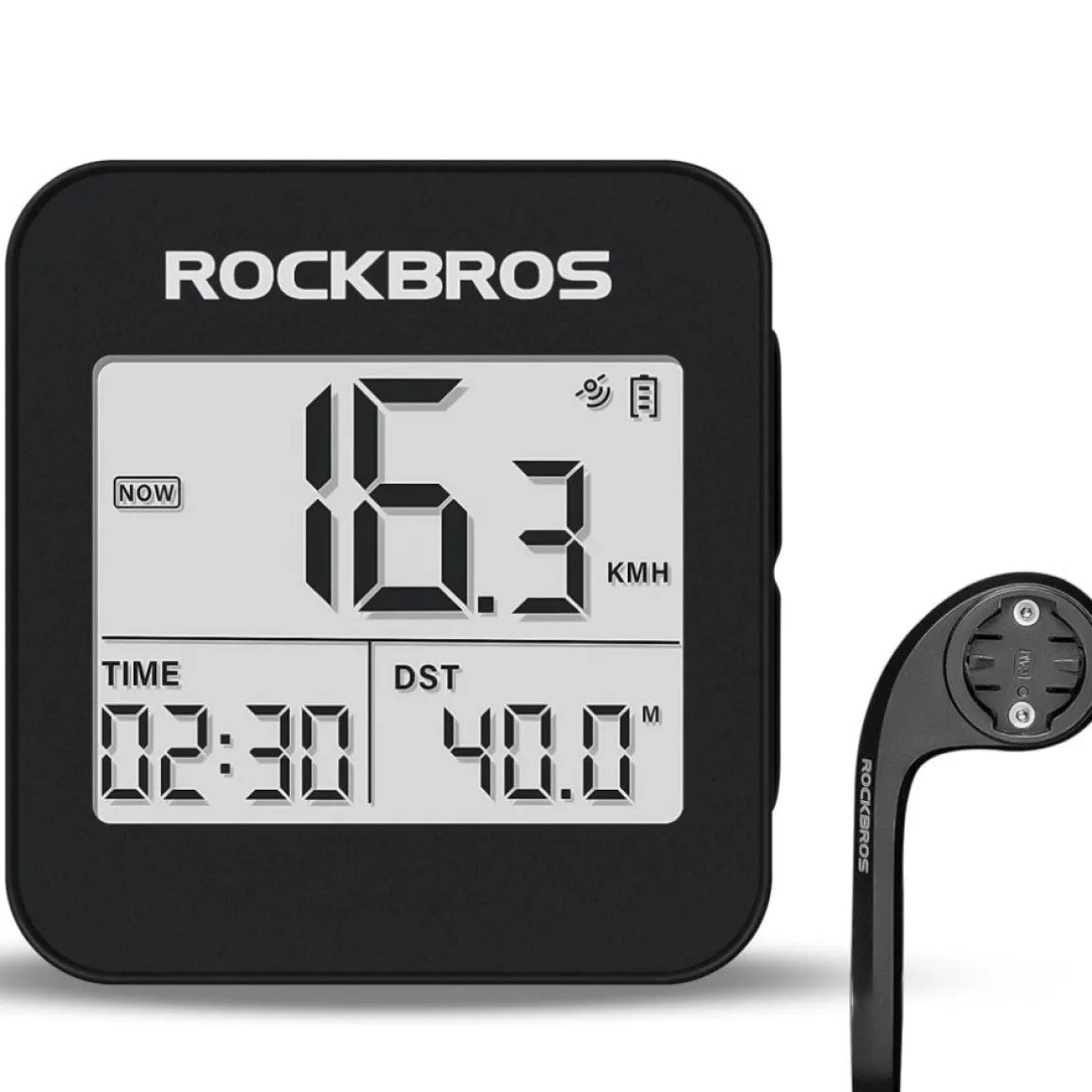 ROCKBROS GPS Bike Computer Accurate Wireless Speedometer with Backlight