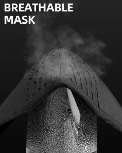 ROCKBROS Half Balaclava Mask Winter Thermal Half Mask Black Beige