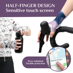 ROCKBROS Half-Finger Women Cycling Gloves Shock-Absorbing