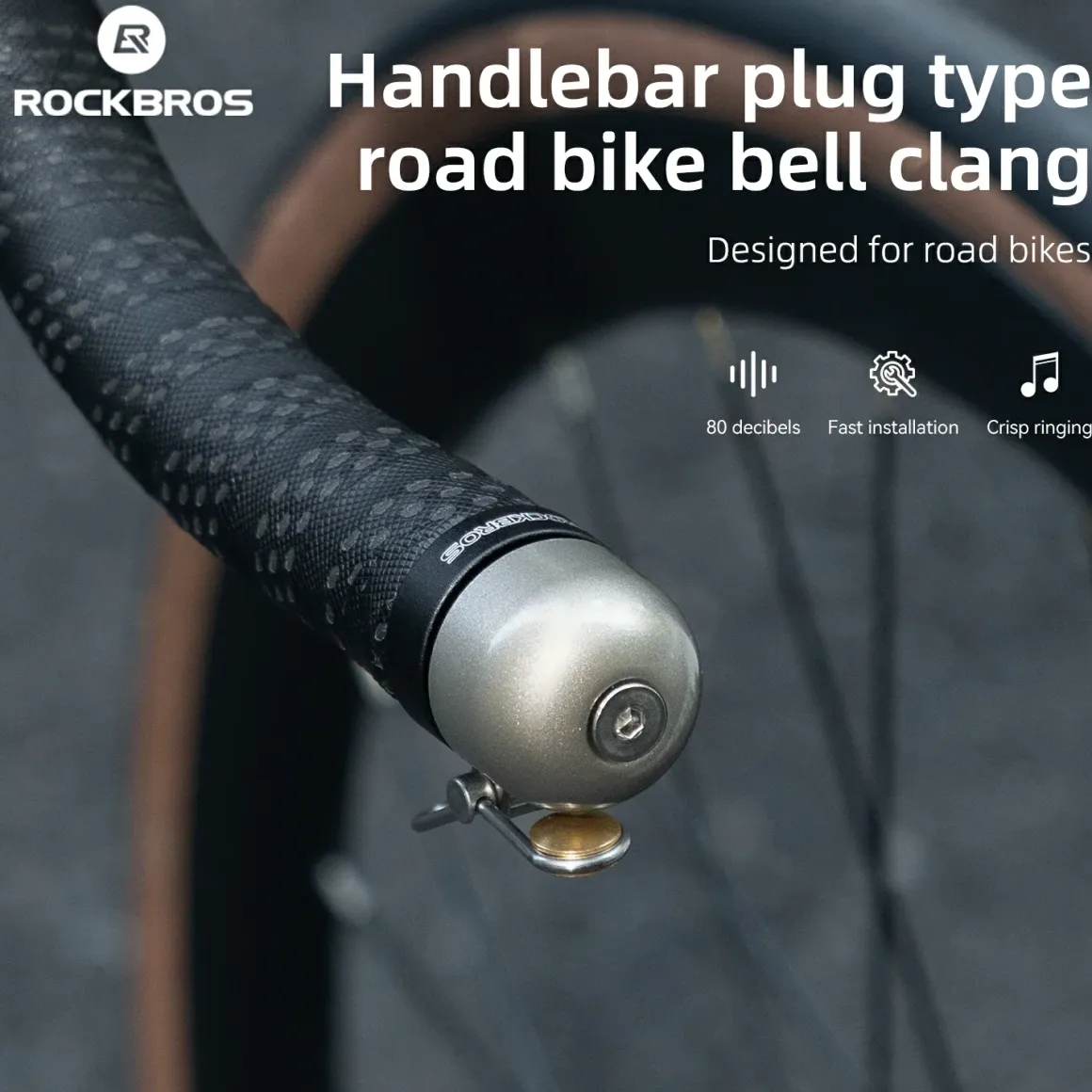 ROCKBROS Handlebar Plug-Type Road Bike Bell