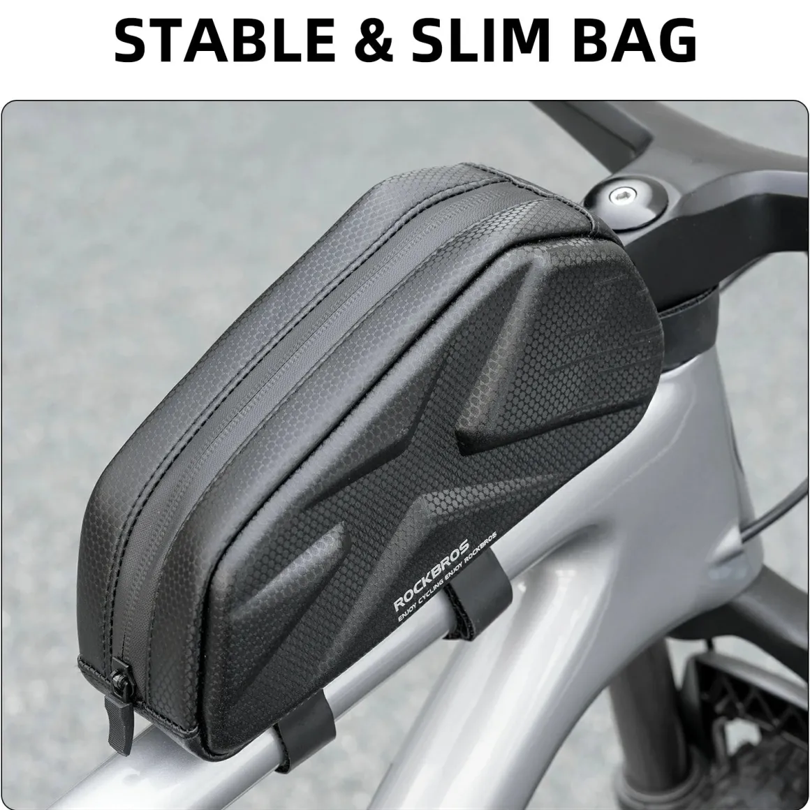 ROCKBROS 076 Hard Shell Bike Top Tube Frame Bag Pouch 1.4L