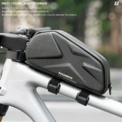 ROCKBROS 076 Hard Shell Bike Top Tube Frame Bag Pouch 1.4L