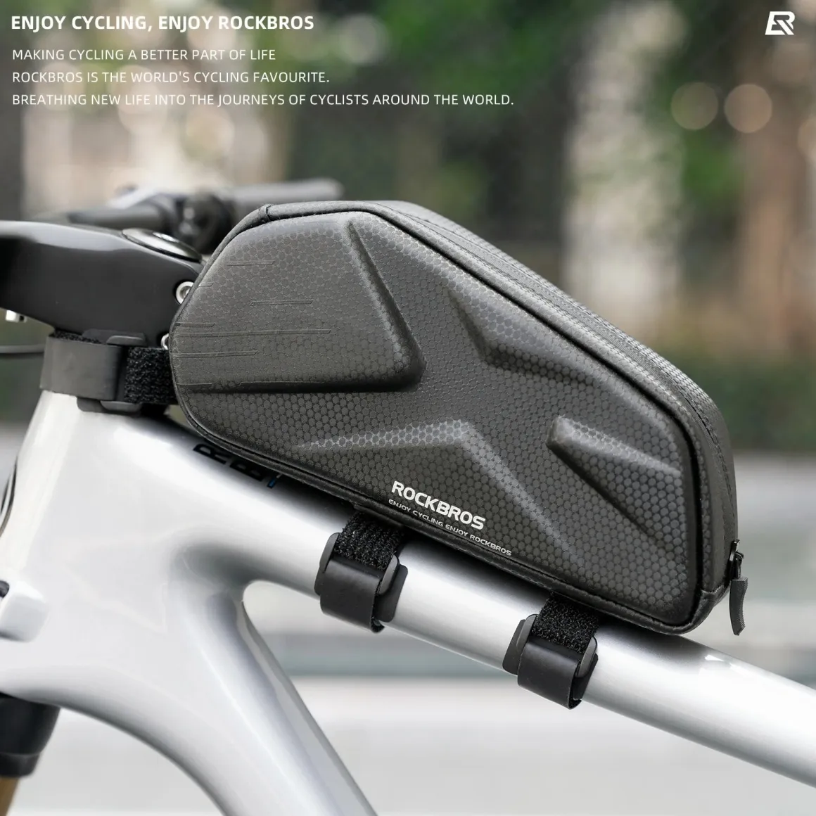 ROCKBROS 076 Hard Shell Bike Top Tube Frame Bag Pouch 1.4L