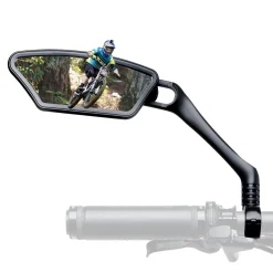 ROCKBROS HD Blast-Resistant Bike Mirror Adjustable Handlebar Mount 21-26mm