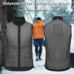 ROCKBROS Heated Vest – Fast Heating, 5 Zones, Unisex, Washable