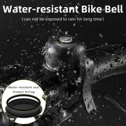 ROCKBROS Hidden AirTag Bike Bell, Anti-Theft GPS Tracker for 0.87
