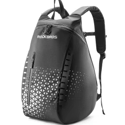 ROCKBROS High-Capacity 14.5L Helmet Backpack with Reflective Safety Design