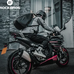ROCKBROS High-Capacity 14.5L Helmet Backpack with Reflective Safety Design