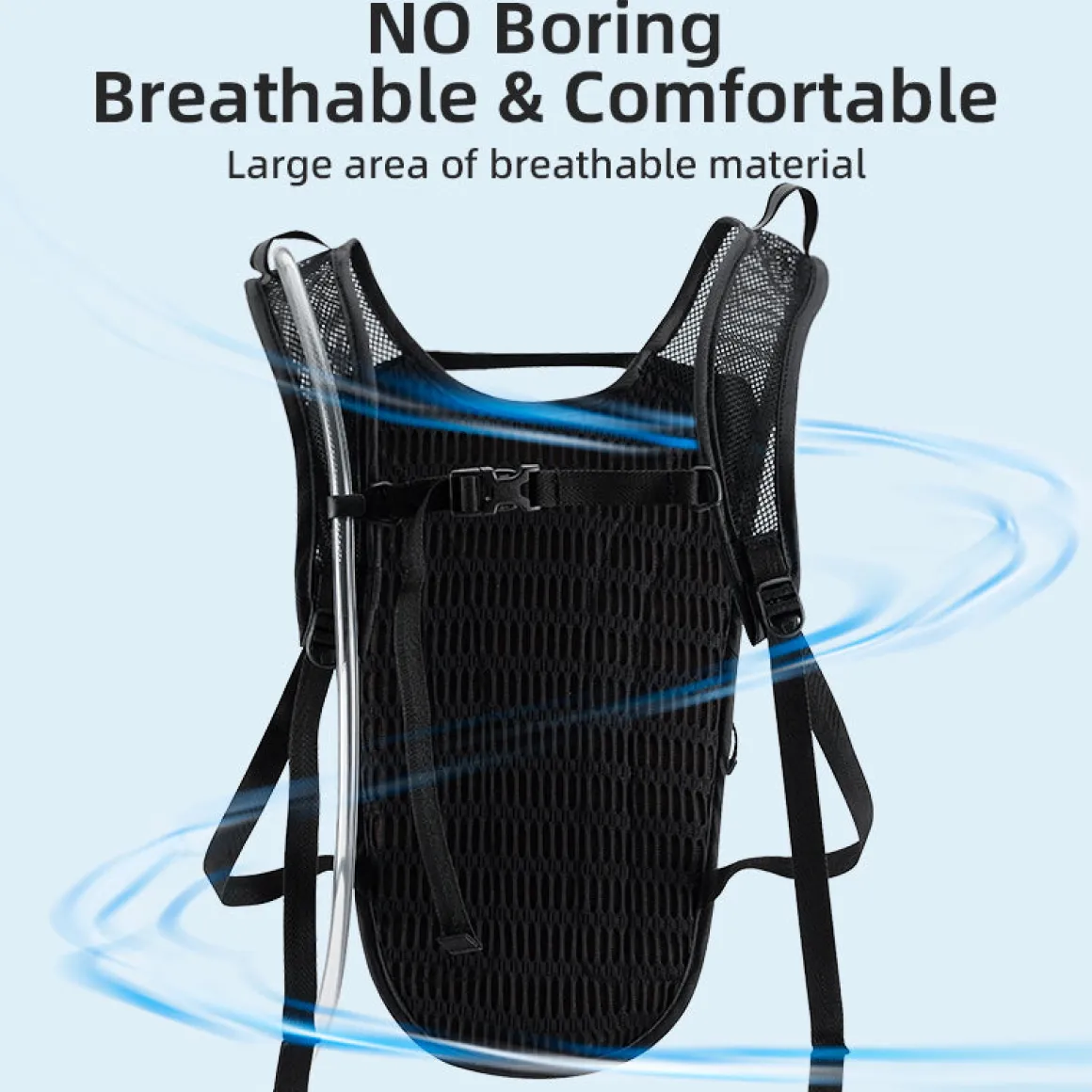 ROCKBROS Hydration Pack with 2L Leak-Proof Bladder for Hiking, Cycling, Running