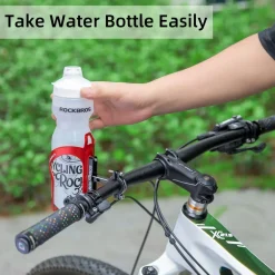ROCKBROS 2-in-1 Bike Cup Holder Adjustable Bottle Cage for Handlebars & Seat Post