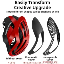 ROCKBROS 3 in 1 MTB Cycling Helmet Integrally-Molded Pneumatic Men Road Bike Helmet