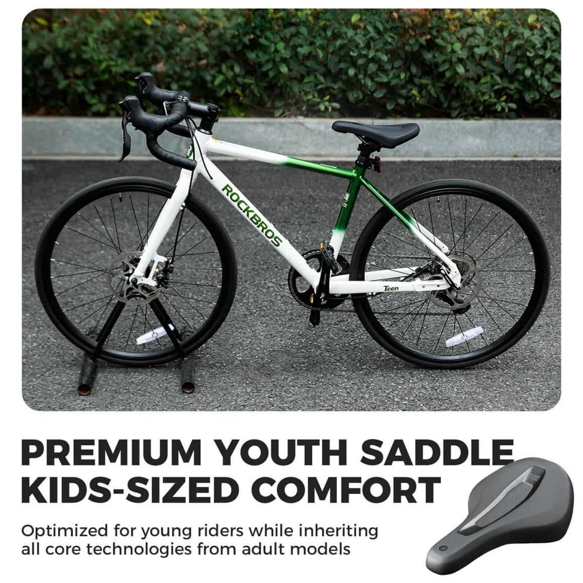 ROCKBROS Kids Bike Saddle Comfortable