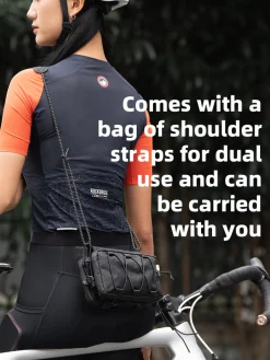 ROCKBROS 1L Bicycle Tube Bag - Dual Storage & Portable Shoulder Bag