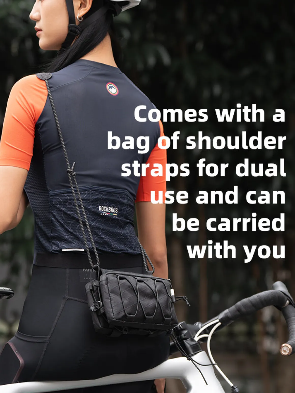 ROCKBROS 1L Bicycle Tube Bag - Dual Storage & Portable Shoulder Bag