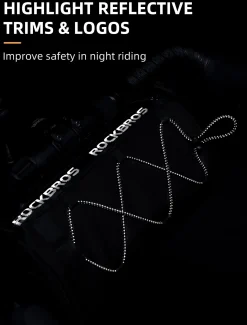 ROCKBROS 1.5L Bike Handlebar Bag - Reflective Front Handlebar Bag for MTB Road Bikes