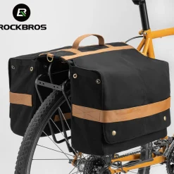 ROCKBROS 27L Expandable Bike Pannier Bag with Shoulder Strap for Various Bikes