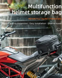 ROCKBROS 35L Hard Shell Motorcycle Tail Bag Waterproof Expandable Durable
