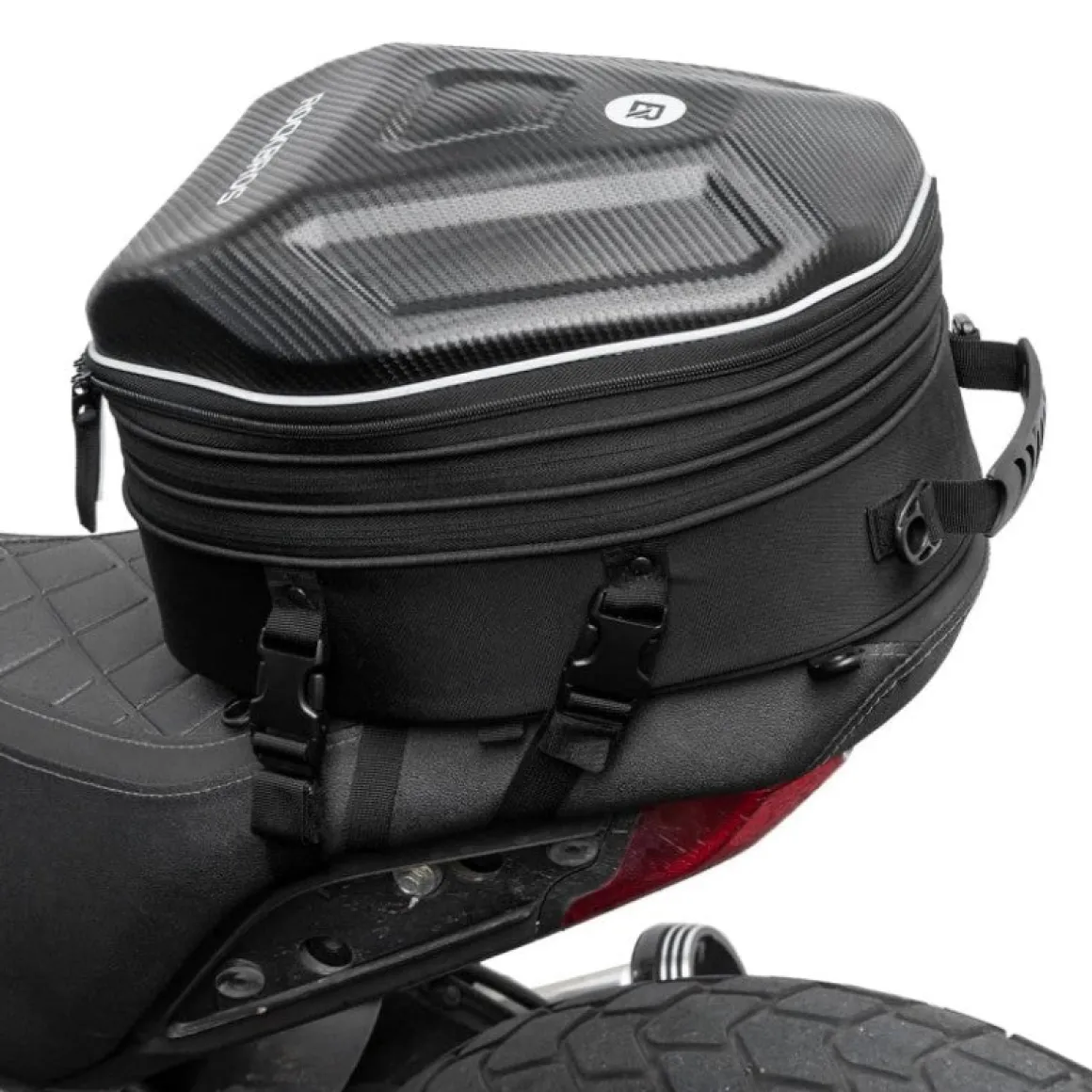 ROCKBROS 35L Hard Shell Motorcycle Tail Bag Waterproof Expandable Durable