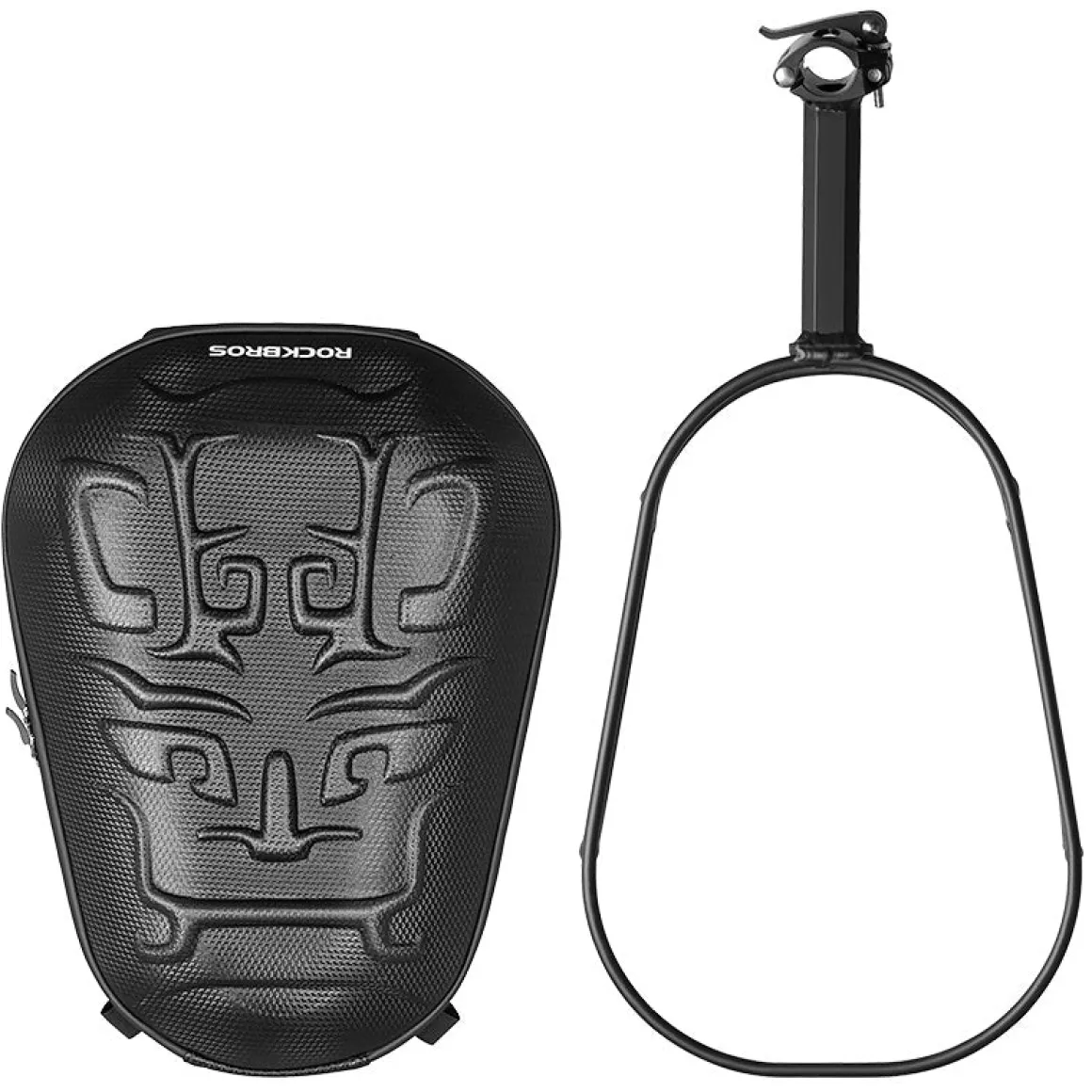 ROCKBROS 12L Hard Shell Rainproof MTB Road Bike Saddle Rear Rack Bag with Bike Cargo Rack