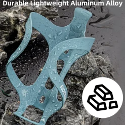 ROCKBROS Lightweight Alloy Aluminum Bike Water Bottle Cage - Secure Hold Bicycle Bottle Bracket