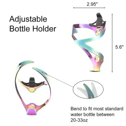 ROCKBROS Lightweight Aluminum Bike Water Bottle Cage - Durable Holder