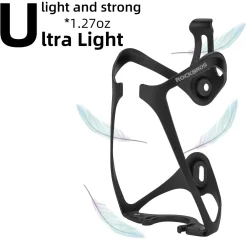 ROCKBROS Lightweight Aluminum Bike Water Bottle Cage Secure Adjustable Holder for Cycling