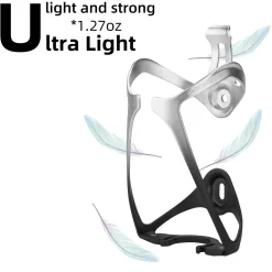 ROCKBROS Lightweight Aluminum Bike Water Bottle Cage Secure Adjustable Holder for Cycling