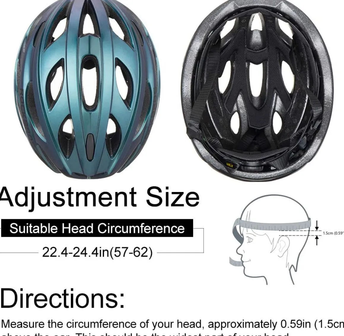 ROCKBROS Lightweight Cycling Helmet with Removable Goggles Sun Visor