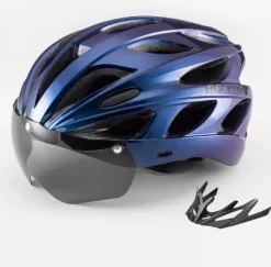 ROCKBROS Lightweight Cycling Helmet with Removable Goggles Sun Visor