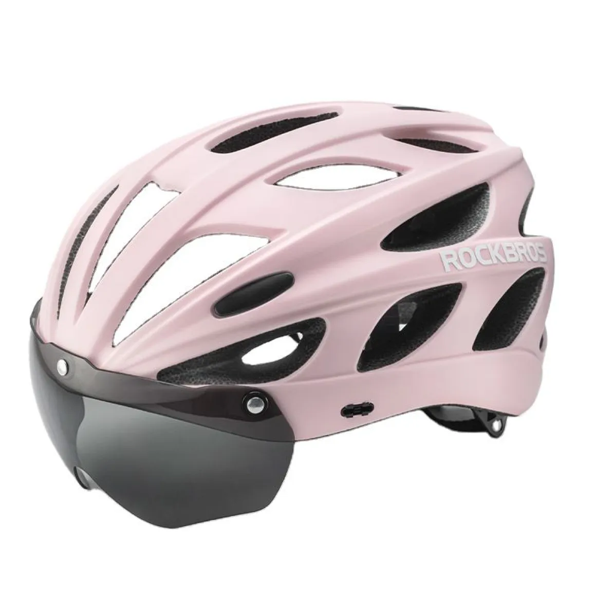 ROCKBROS Lightweight Cycling Helmet with Removable Goggles Sun Visor