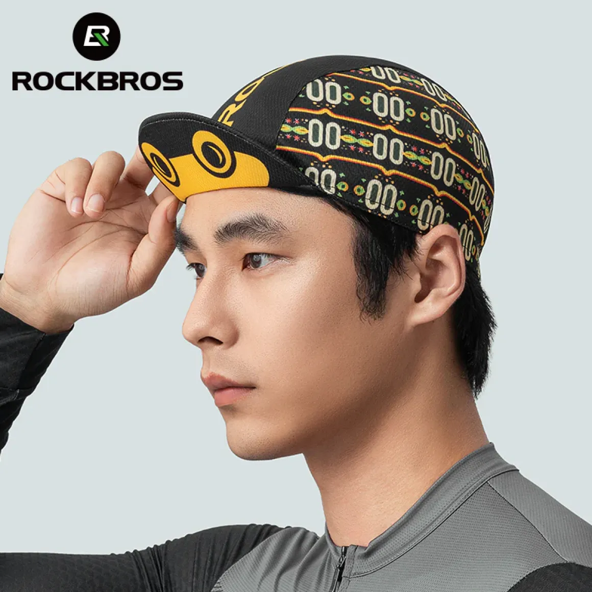 ROCKBROS Lightweight Frog Cycling Cap Breathable, UV Protection, Flip-up Brim Helmet Compatible