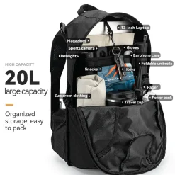 ROCKBROS Lightweight 20L Multi-functional Backpack for Travel, Hiking, and Daily Use