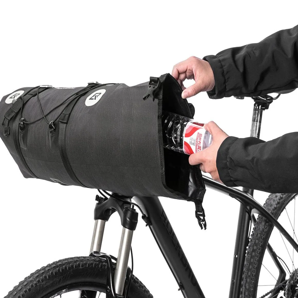 ROCKBROS 12L-20L Waterproof Bikepacking Handlebar Bags with 2 Dry Packs for Bikes