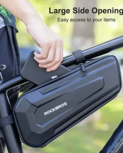 ROCKBROS 1.5L/2.5L Water-Resistant EVA Bike Frame Bag, Under Top Tube Triangle Storage
