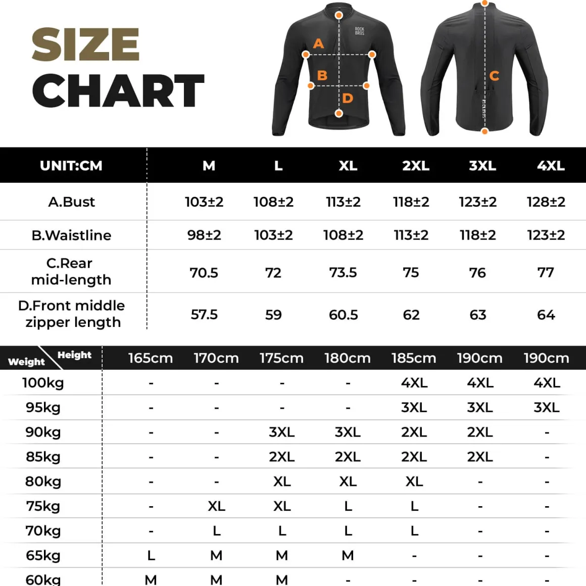 ROCKBROS Long-Seeved Cycling Windbreaker Jacket Foldable