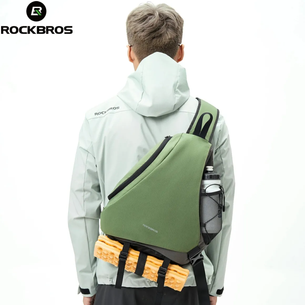 ROCKBROS 11.5L Sling Crossbody Backpack Shoulder Magnetic Buckle Travel Bag