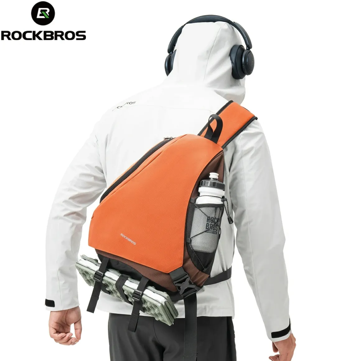 ROCKBROS 11.5L Sling Crossbody Backpack Shoulder Magnetic Buckle Travel Bag