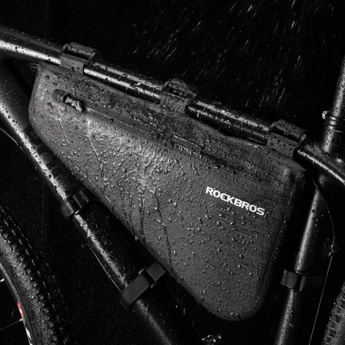 ROCKBROS 5-8L Waterproof Bike Frame Bag Large Triangle Bikepacking Storage Bag for Bicycles