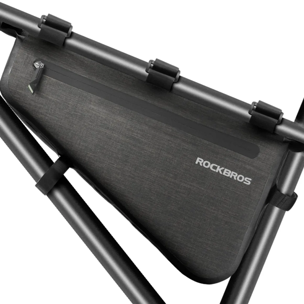 ROCKBROS 5-8L Waterproof Bike Frame Bag Large Triangle Bikepacking Storage Bag for Bicycles