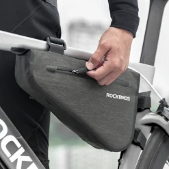 ROCKBROS 5-8L Waterproof Bike Frame Bag Large Triangle Bikepacking Storage Bag for Bicycles